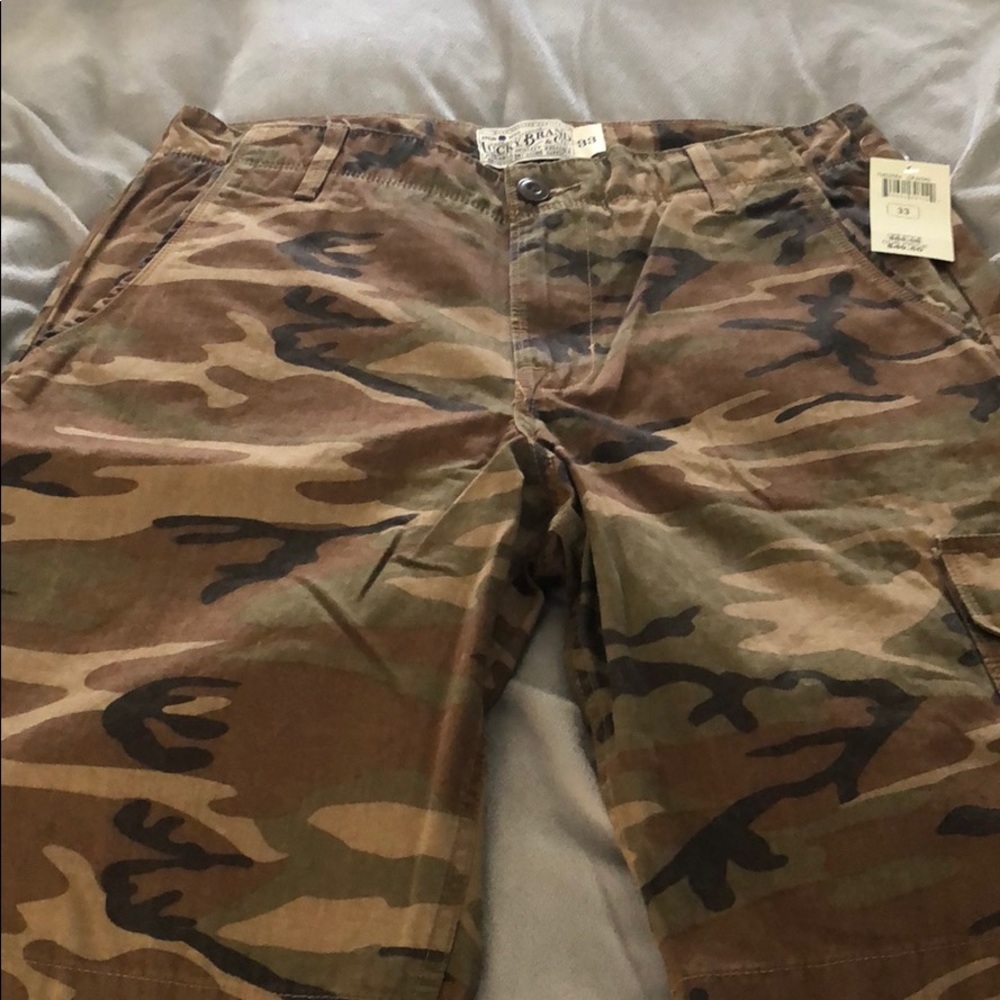 Lucky Brand Camouflage Cargo Shorts
